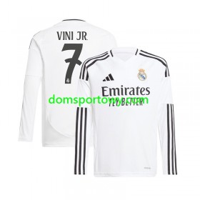 Koszulka Real Madryt Vinicius Junior 7 Domowe Koszulki Piłkarskie 2024-2025 Długi Rękaw